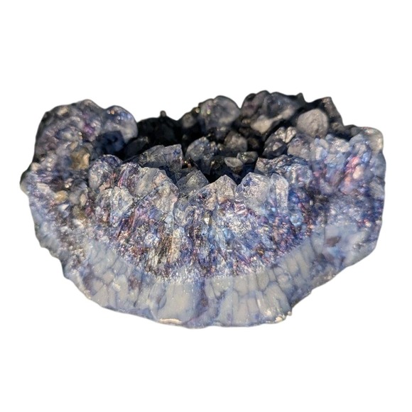 Blue Fluorite Quartz Crystal Cluster Brazil Over 2lbs Healing Rock Specimen - Picture 7 of 12